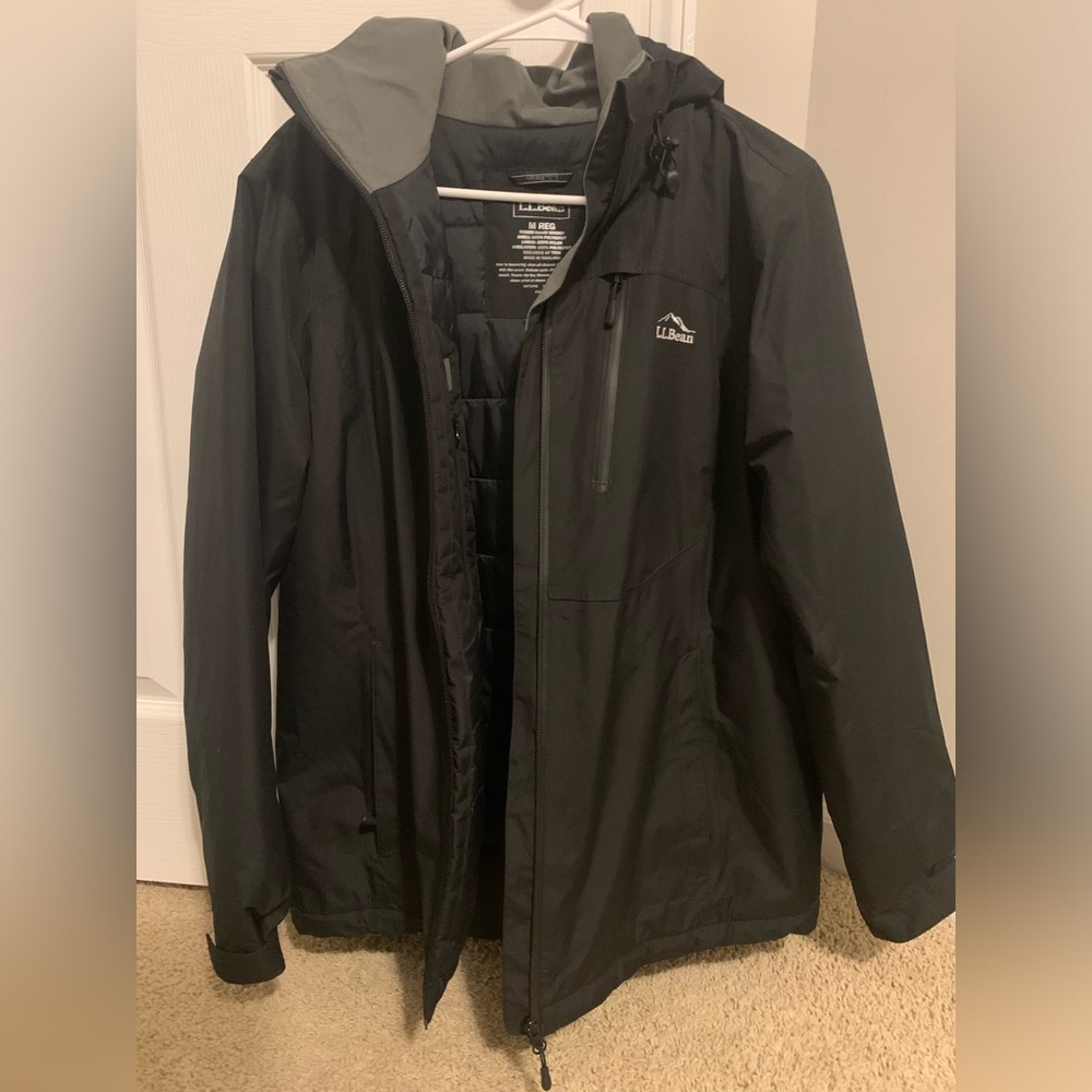 L.L. Bean Medium Black Winter Coat Women’s